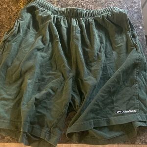 Olive green shorts